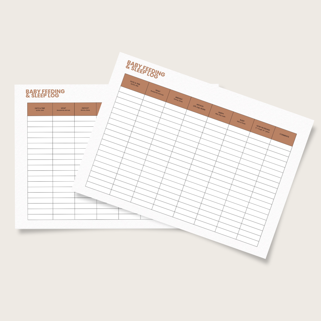 Baby Feeding & Sleep Log