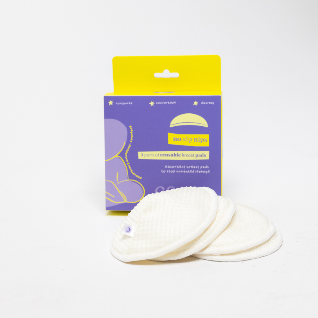 No Slip Nips Reusable Breast Pads, 3 Pairs