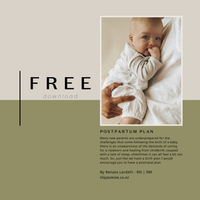 Free postpartum planning guide by Lila Jasmine, designed to support new mums in the 4th trimester