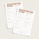 Postpartum Plan download prinatble