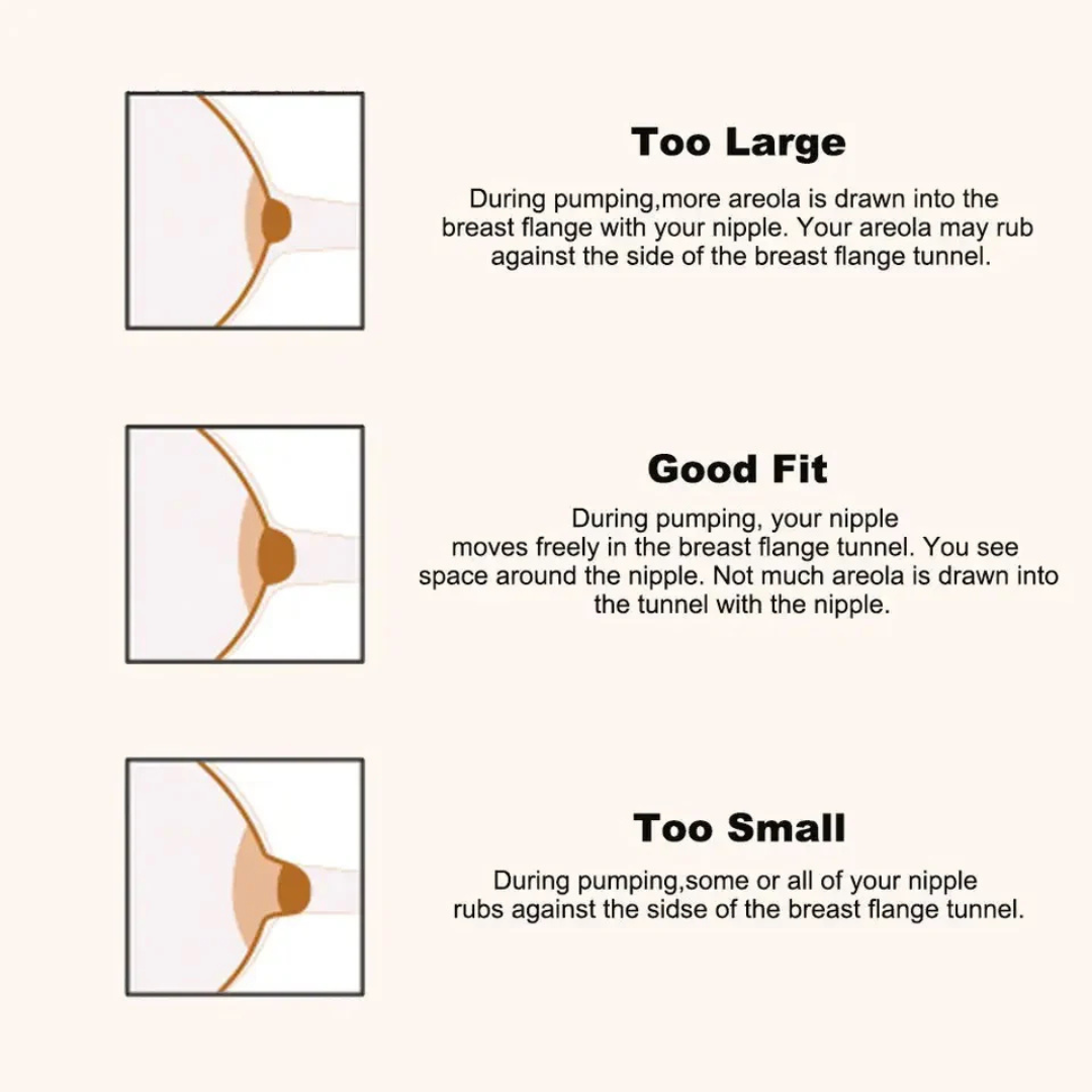Youha INs Gen2 Wearable Breast Pump, size guide 1
