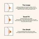 Youha INs Gen2 Wearable Breast Pump, size guide 1