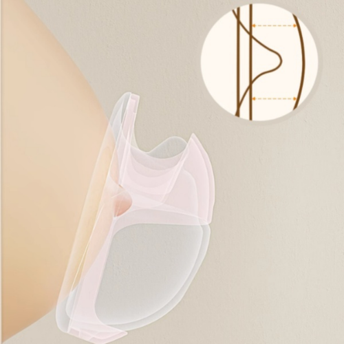 Youha The POD Wearable Silicone Breast Milk Collector, illustration