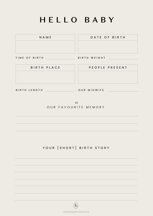 FREE Newborn Feeding + Sleep Log